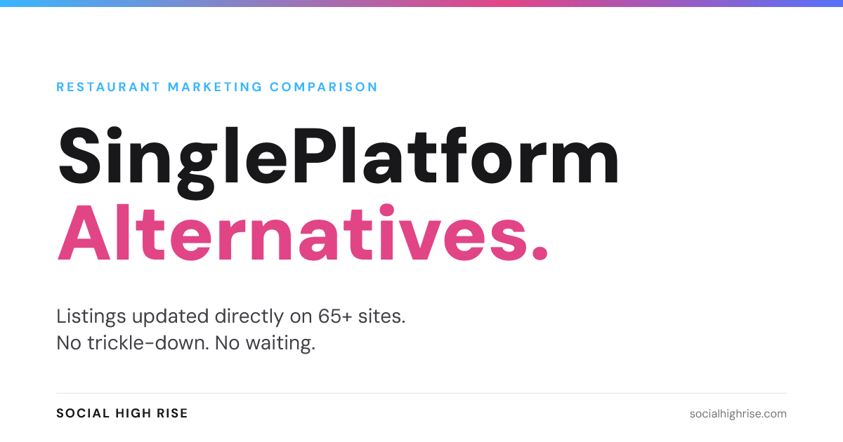 SinglePlatform Alternatives & Competitors | Social High Rise